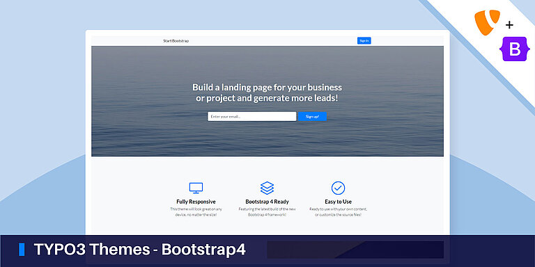 TYPO3 Themes - Bootstrap4 