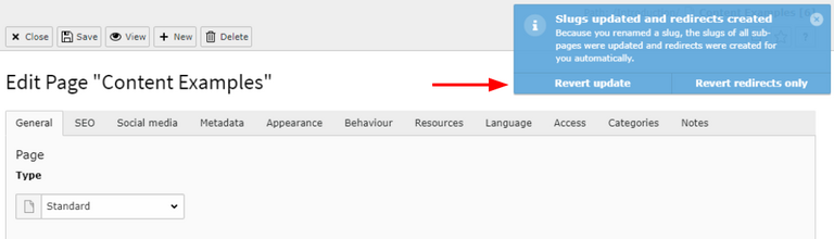Automatically Pages Redirects Created Automatically Pages Redirects Created
