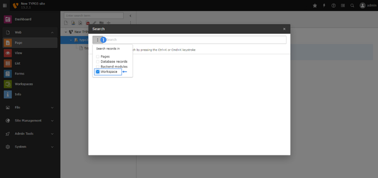 Workspace In Global Live Search Workspace In Global Live Search