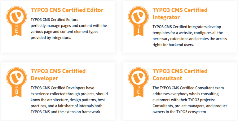 TYPO3 Certifications Based on Your Skills TYPO3 Certifications Based on Your Skills