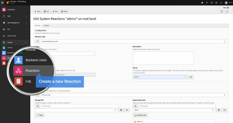 How to Create a New Reaction