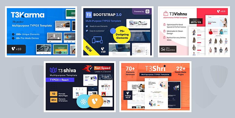 Top 5 TYPO3 Templates in 2021