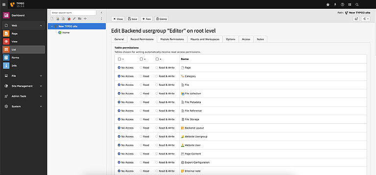 Simplified Backend Permissions UI Simplified Backend Permissions UI