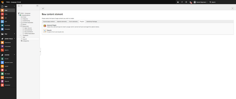 How to Insert TYPO3 Solr Frontend Plugin