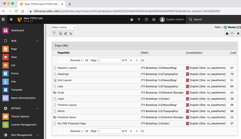 Display Records in Backend Module Display Records in Backend Module