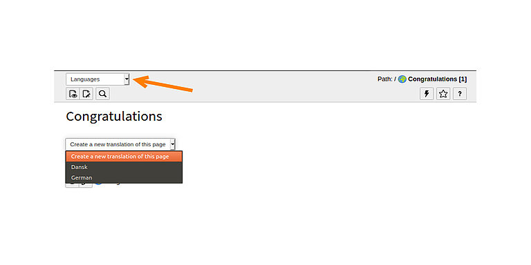 Step: 2 In the drop-down menu “Create a new Page " Step: 2 In the drop-down menu “Create a new Page "