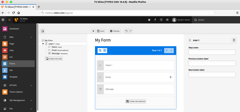 Add all your requirement fields