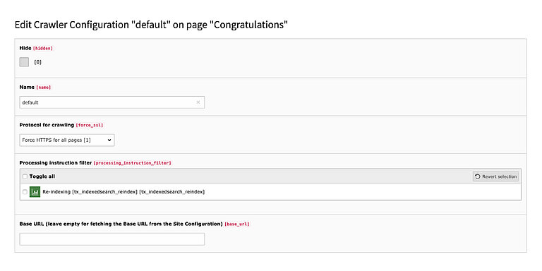 Create Crawler Configuration