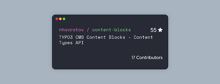 TYPO3 Content Block TYPO3 Content Block