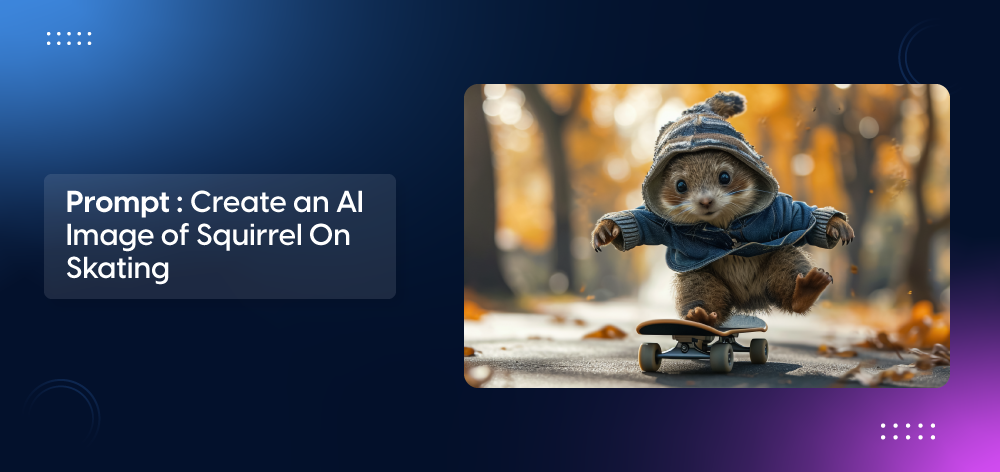 Create on T3AI Image Squirrel on Skating