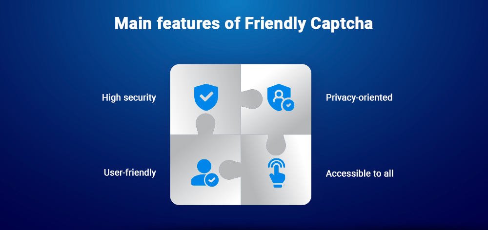 Main features of Friendly Captcha