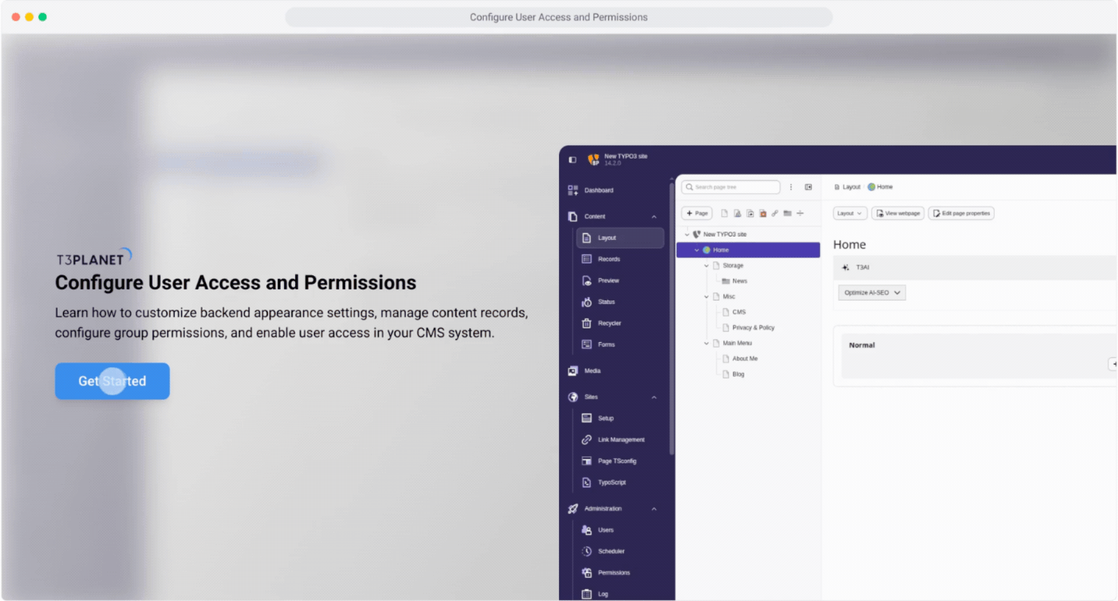 Configure User Access and Permissions