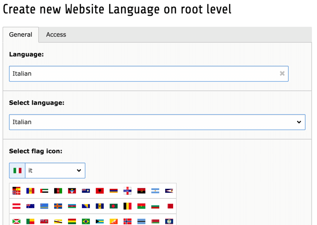Think about a Multilingual website