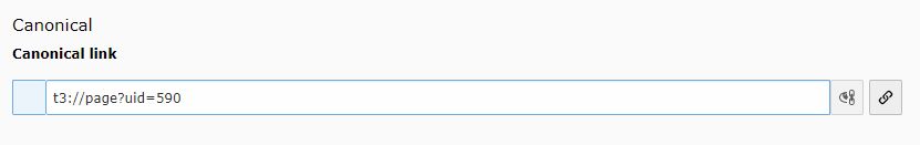 Canonical Link Configurations