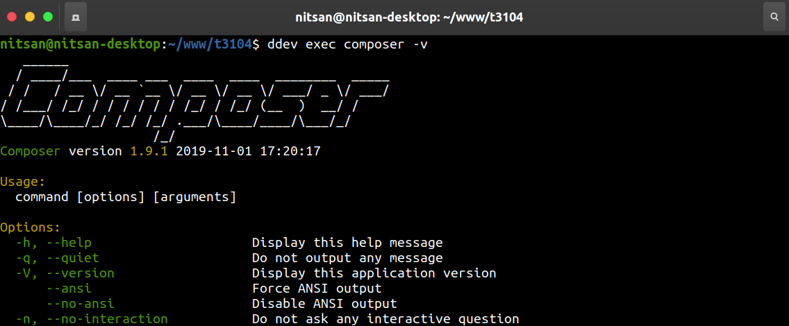Enable Composer Command