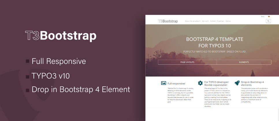 BOOTSTRAP 4 TYPO3 TEMPLATE BOOTSTRAP 4 TYPO3 TEMPLATE