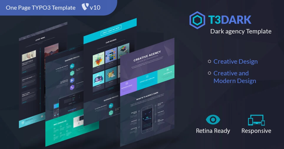 T3 Agency Dark - Multipurpose TYPO3 Template  T3 Agency Dark - Multipurpose TYPO3 Template