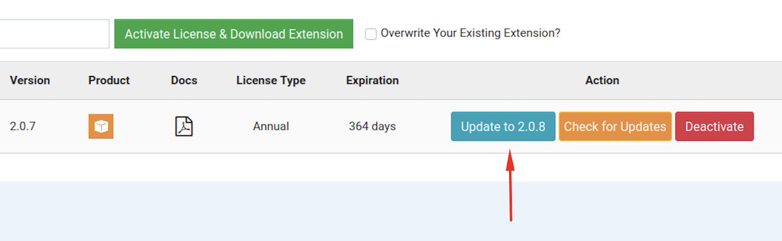 One-click Update Your Product