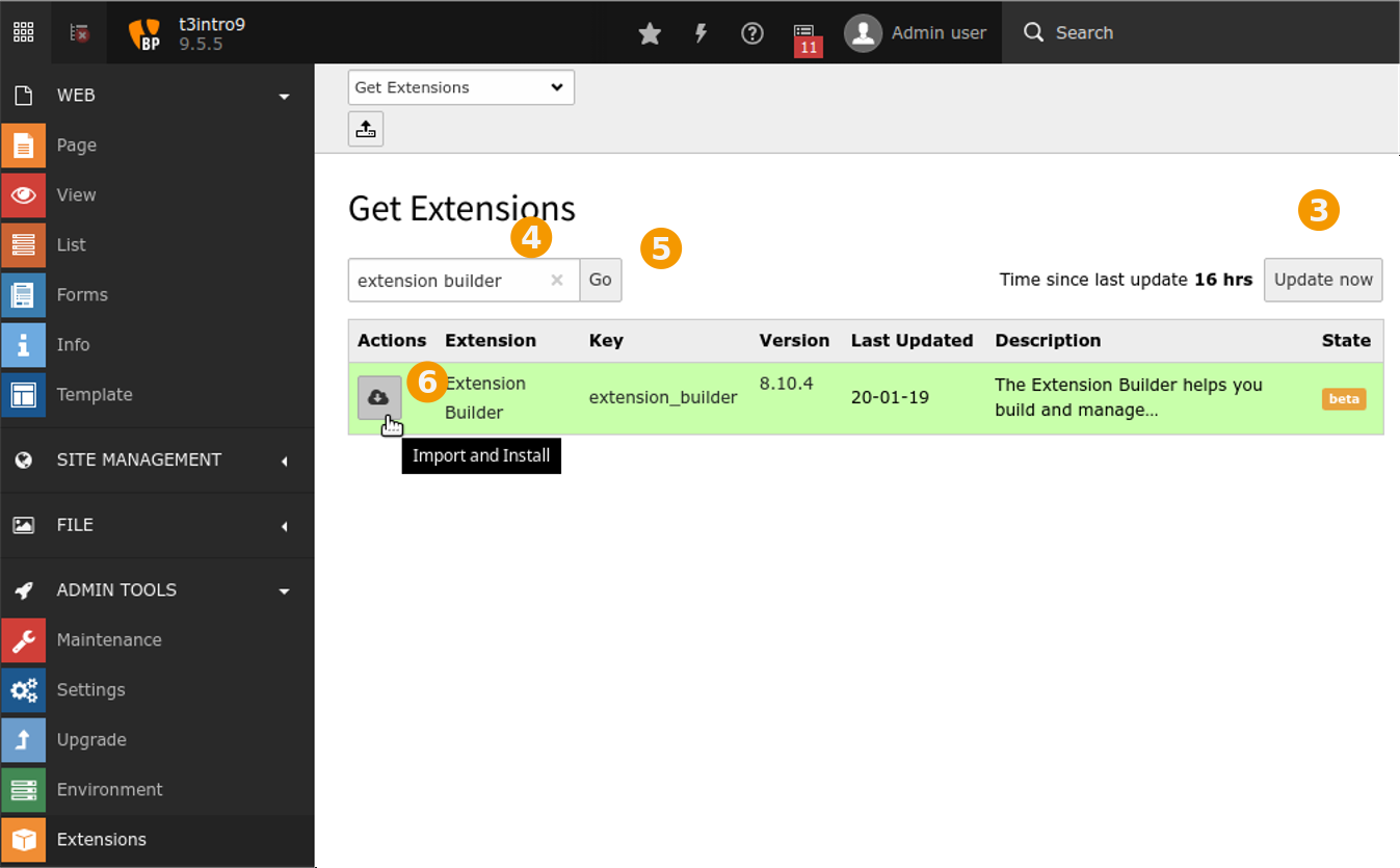 How to install TYPO3 extensions