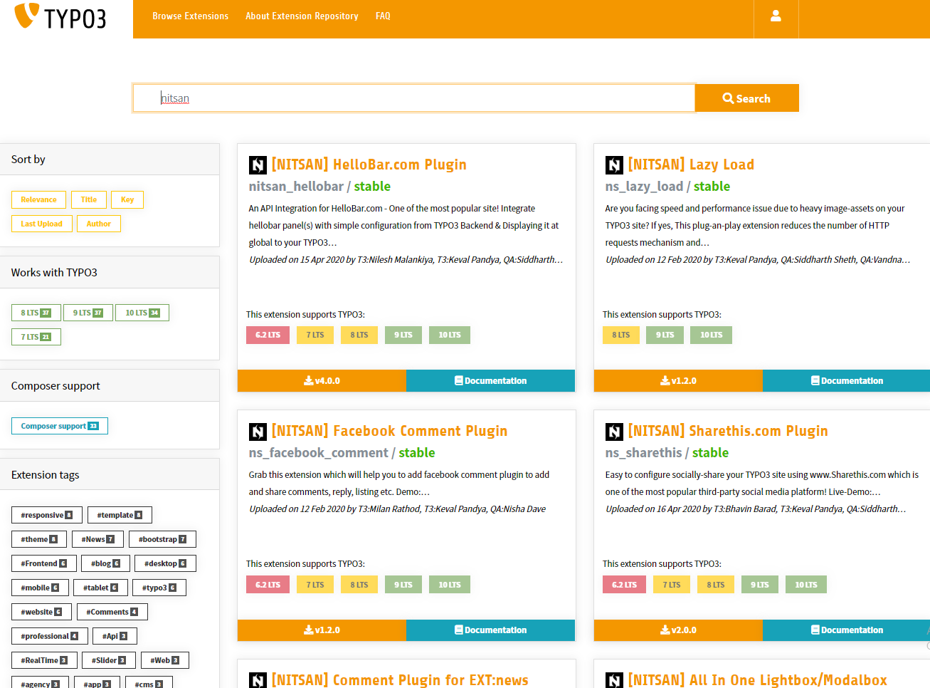 TER (TYPO3 Extension Repository)
