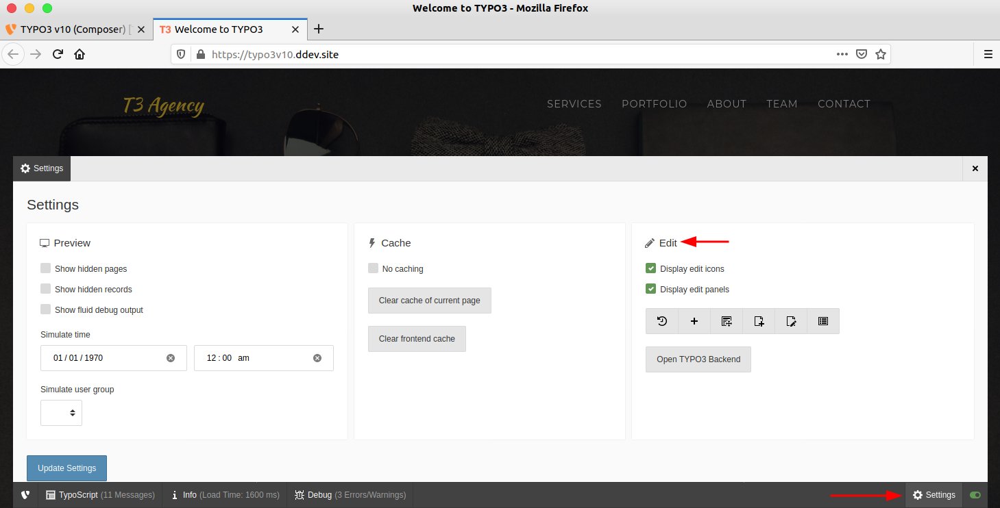 Set Edit Option at Admin Panel