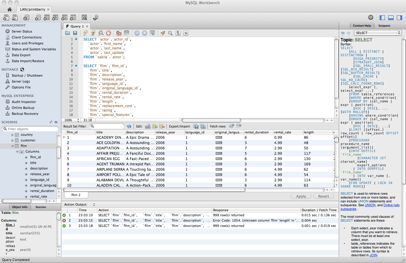 MySQL Workbench