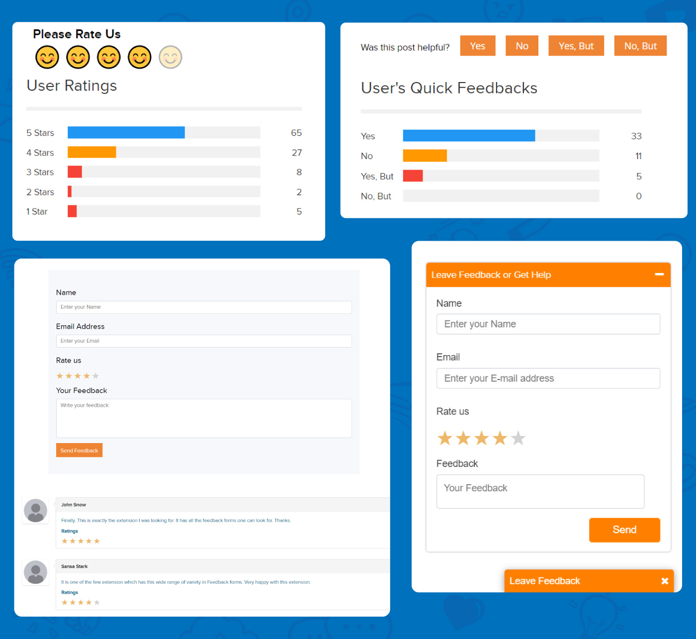 All in One Feedback TYPO3 Extension