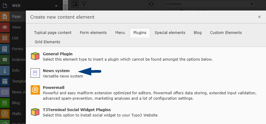 Setting Up TYPO3 News Extension