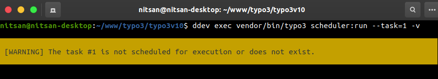 Debug Task on TYPO3 Scheduler