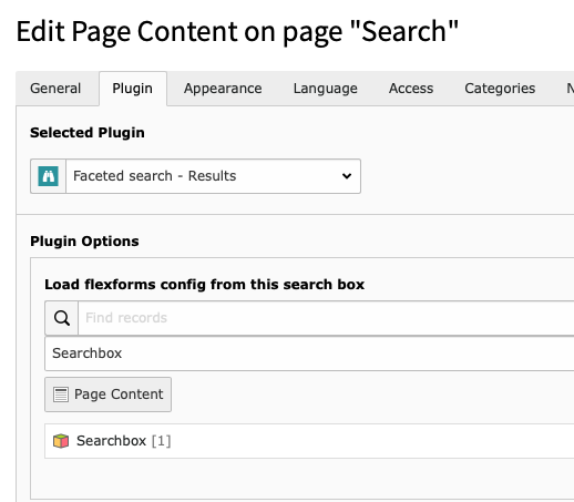 Faceted search - Results