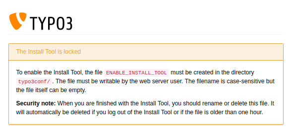 Disable Your TYPO3 Install Tool Disable Your TYPO3 Install Tool