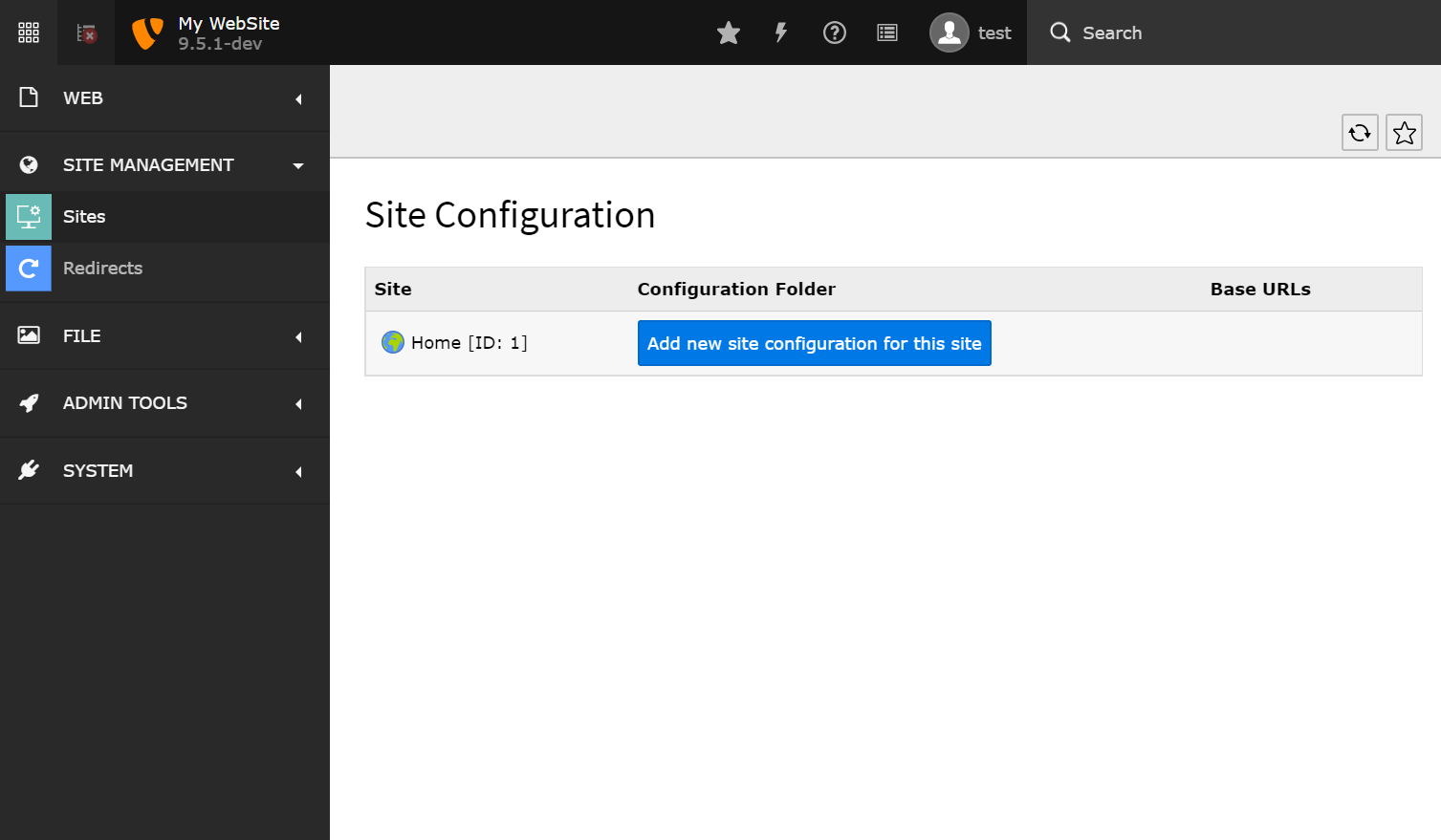 How to Create New TYPO3 Site Configuration