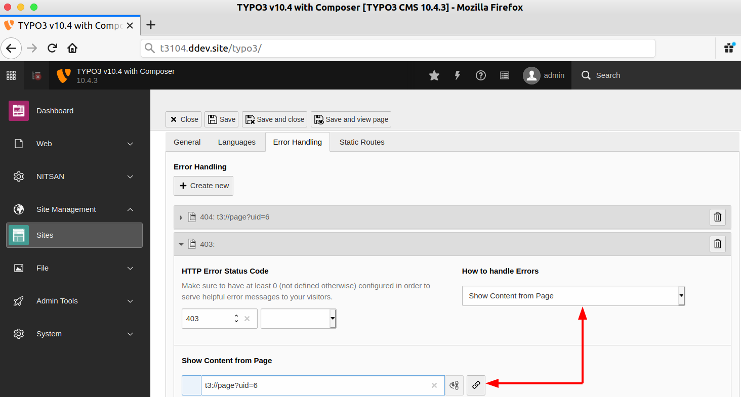 Show Content from Page