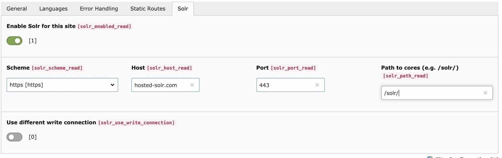 Configure at Site Handling