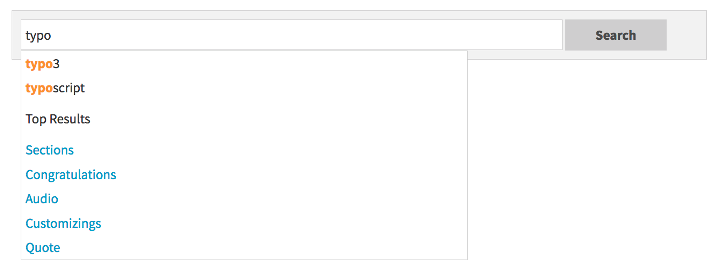 Customize Autosuggest in TYPO3 Solr Extension