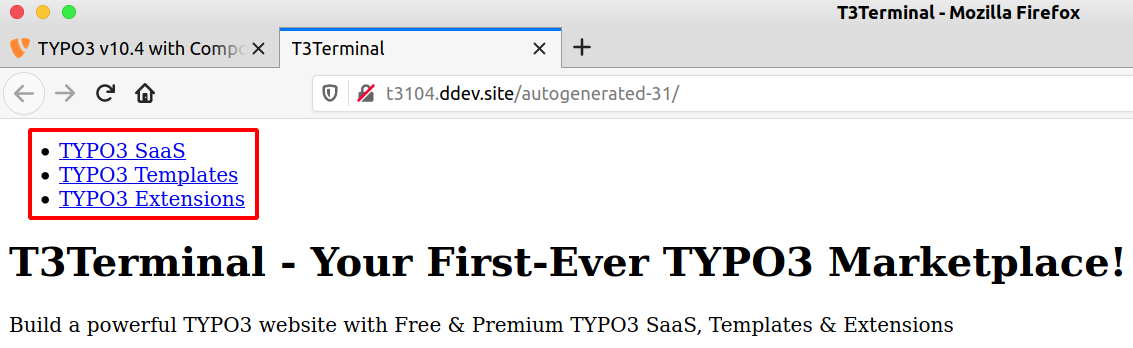 Yeah, Your frontend should get Menu/Pages.