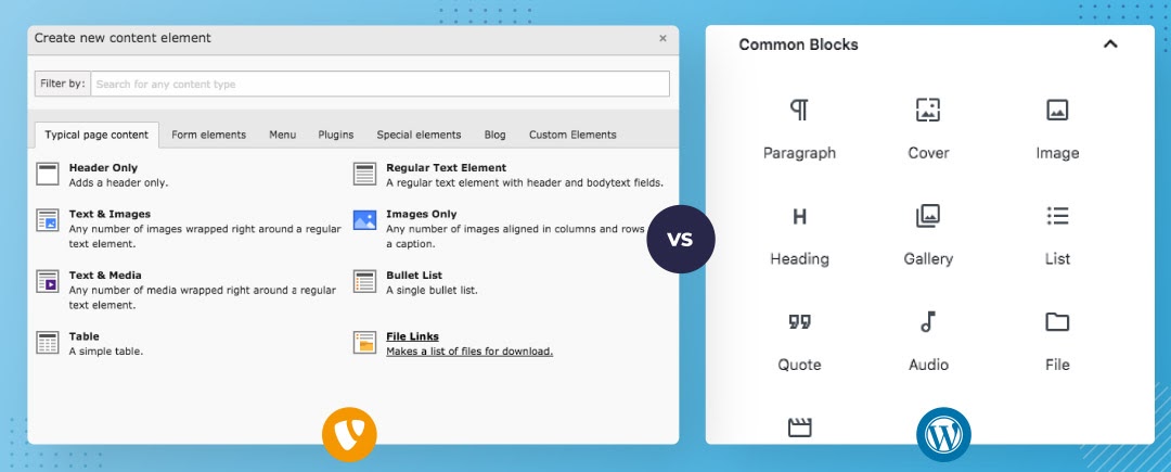 TYPO3 Have Featured Gutenberg Feature Since 1997!