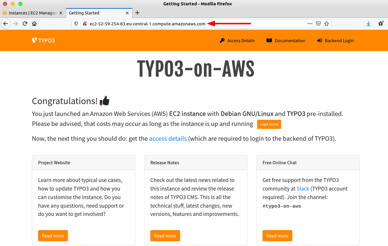 TYPO AWS Instance TYPO AWS Instance