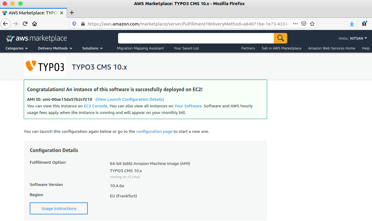 EC2 Console EC2 Console