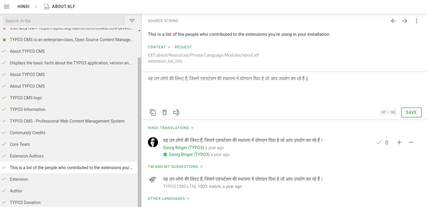 Start TYPO3 Localization Start TYPO3 Localization