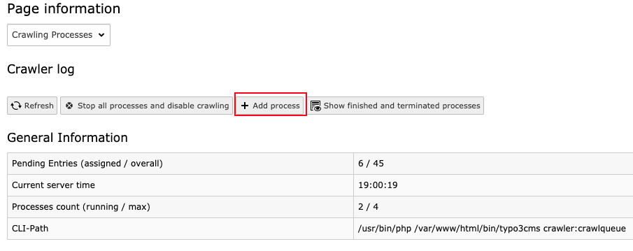 Execute the Crawler Queue for Indexed Search