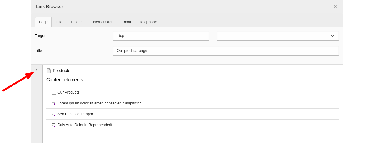 Resizable TYPO3 navigation component