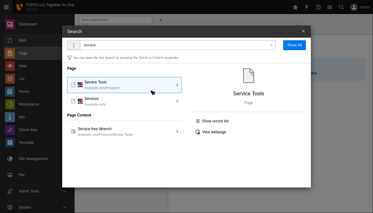 Improved Backend Search