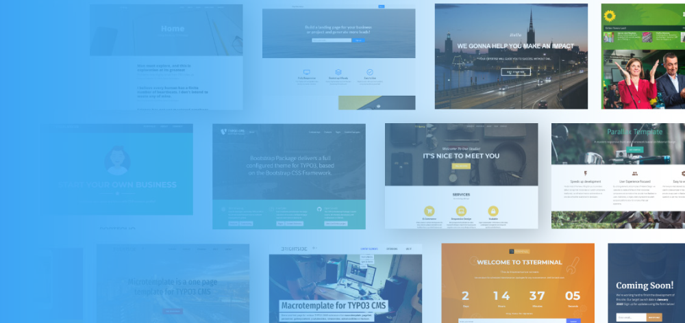 15+ Free TYPO3 Templates For Your TYPO3 Website!