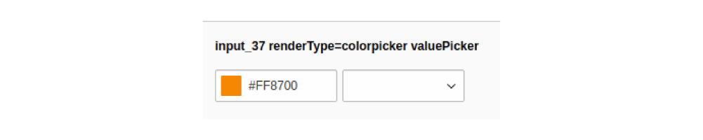 TCA 6. Input with Color Picker (with Dropdown) TCA 6. Input with Color Picker (with Dropdown)