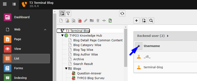 How to create a TYPO3 Backend group1 How to create a TYPO3 Backend group1