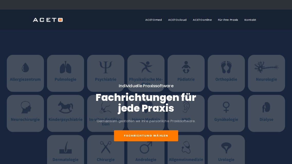 Website von ACETO, TYPO3 Referenz mit T3Karma