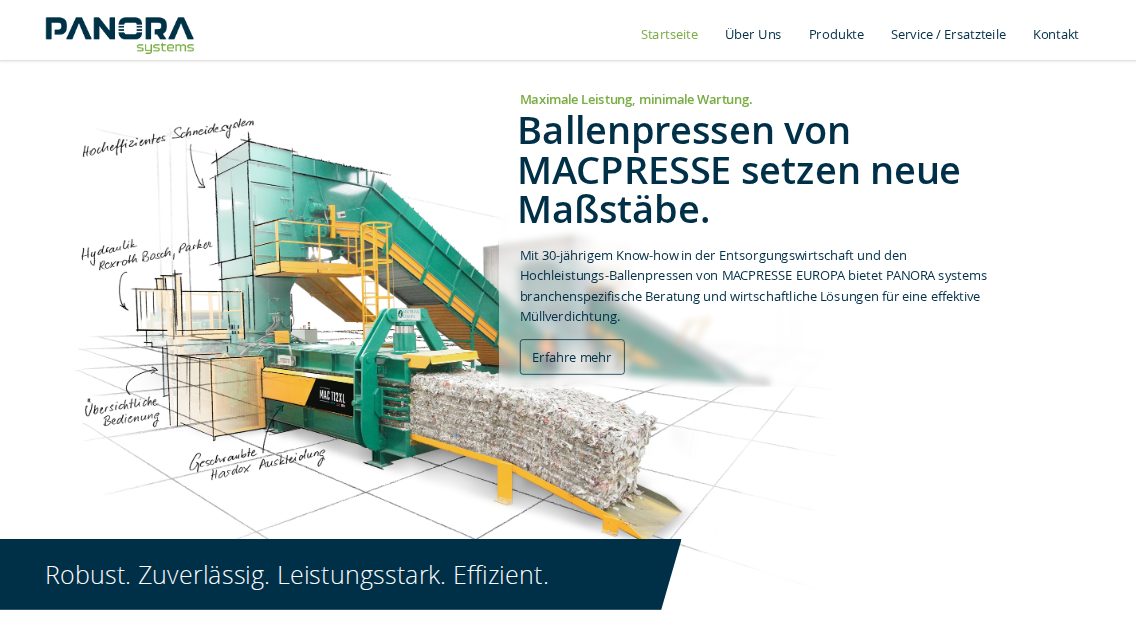 Website von PANORA systems e.U., TYPO3 Referenz mit T3 Bootstrap