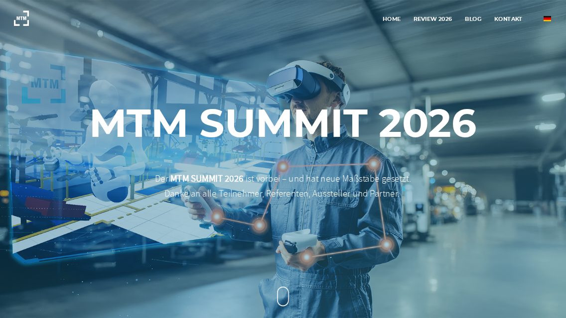 Website von MTM SUMMIT 2026, TYPO3 Referenz mit T3 Events
