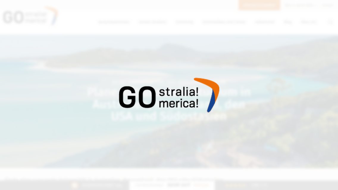 Website von GOstralia!-GOmerica!, TYPO3 Referenz mit FAQ for TYPO3